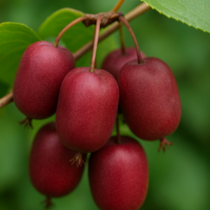 Kiwai ‘Ken’s Red’ – Chair rouge – Actinidia arguta (femelle)